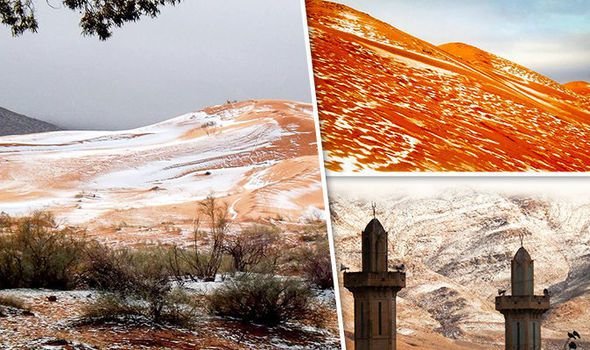 Click to enlarge Snow in Sahara