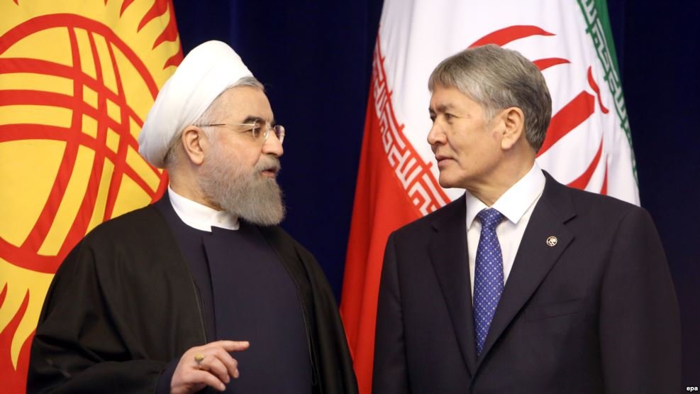 Click to enlarge Iran Rohani Kyrgyz Atambaev