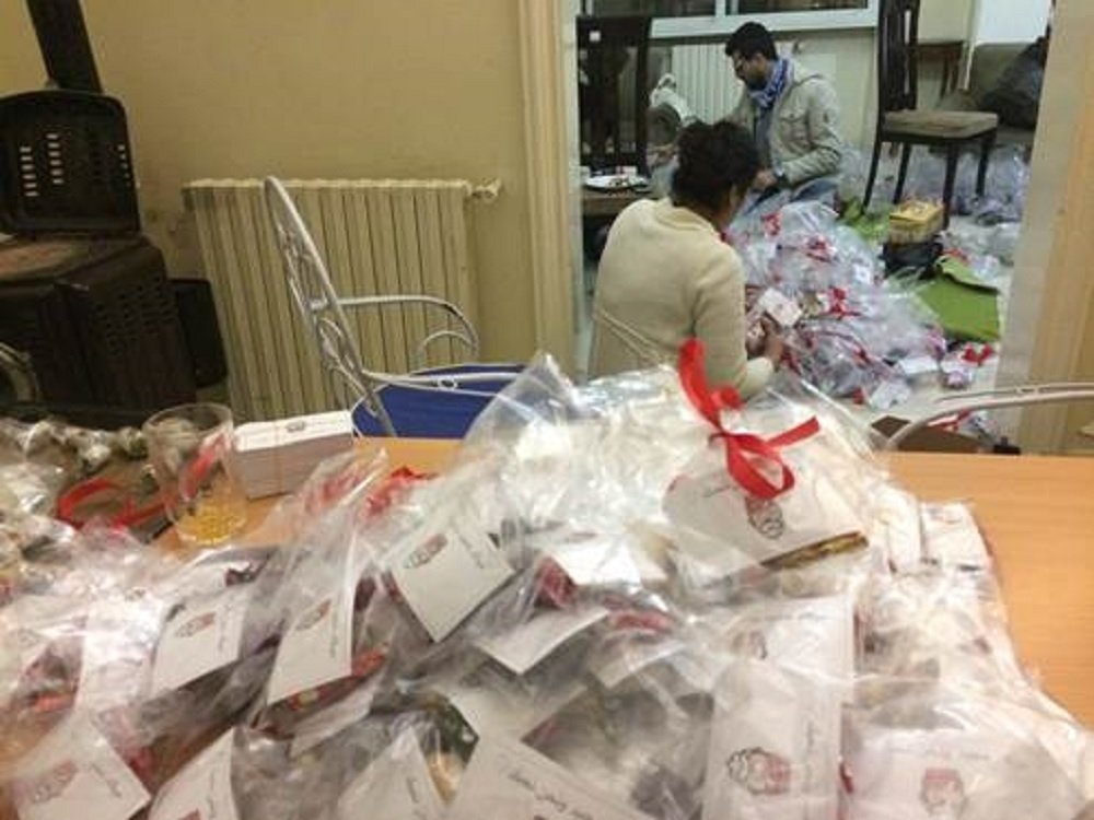 Christmas gifts in Aleppo