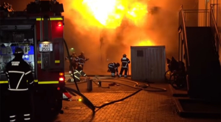 Blaze in Hamburg