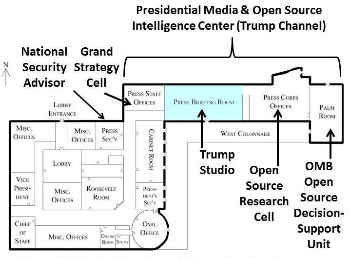 Click to enlarge White House press room layout