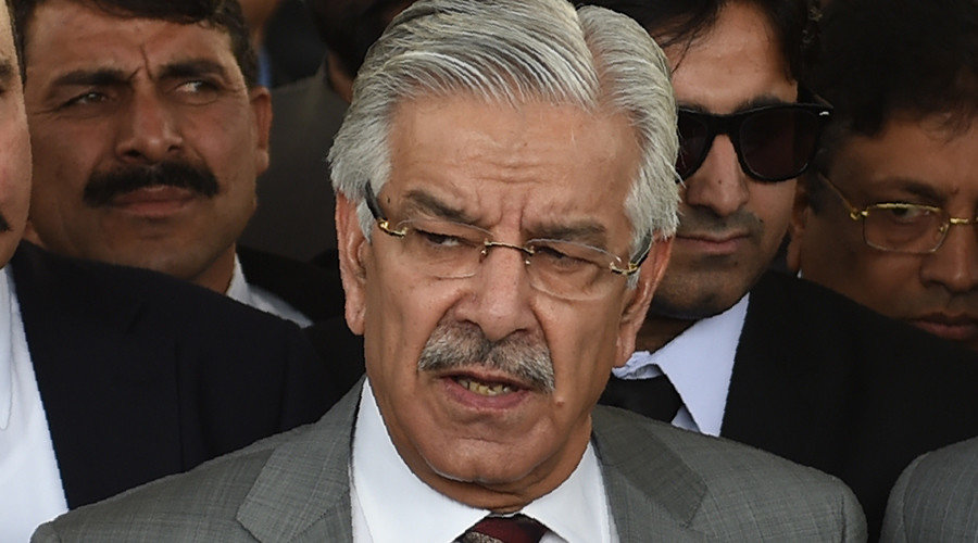 Click to enlarge Pakistan Defence Minister Khawaja Muhammad Asif