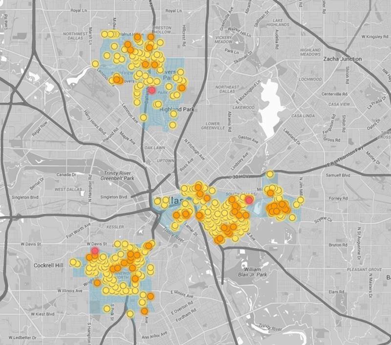 Click to enlarge natural gas leaks Dallas