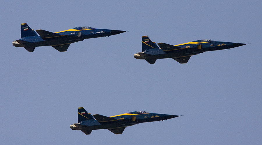 Click to enlarge Iran's domestically-produced Saegheh fighter jets
