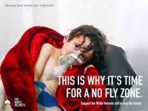 Click to enlarge A heart-rending propaganda image designed to justify a major U.S. military operation inside Syria against the Syrian military.
