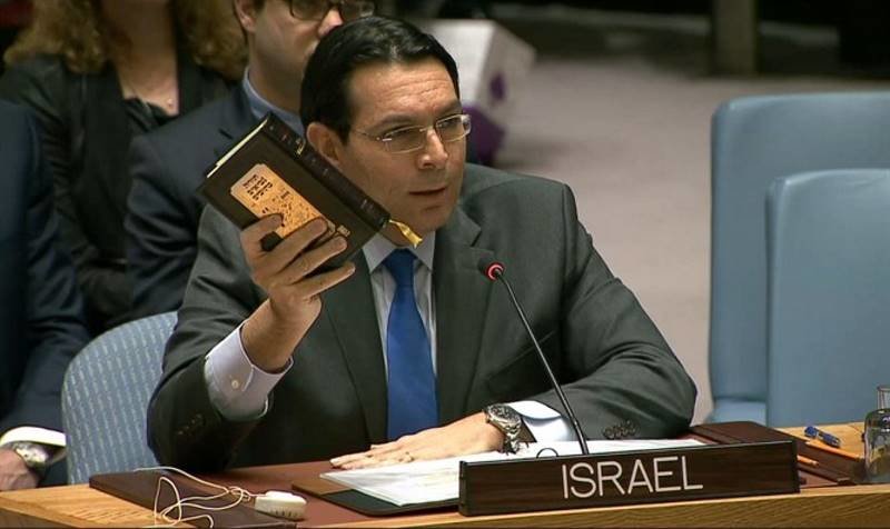 Click to enlarge Danny Danon Un resolution Israel