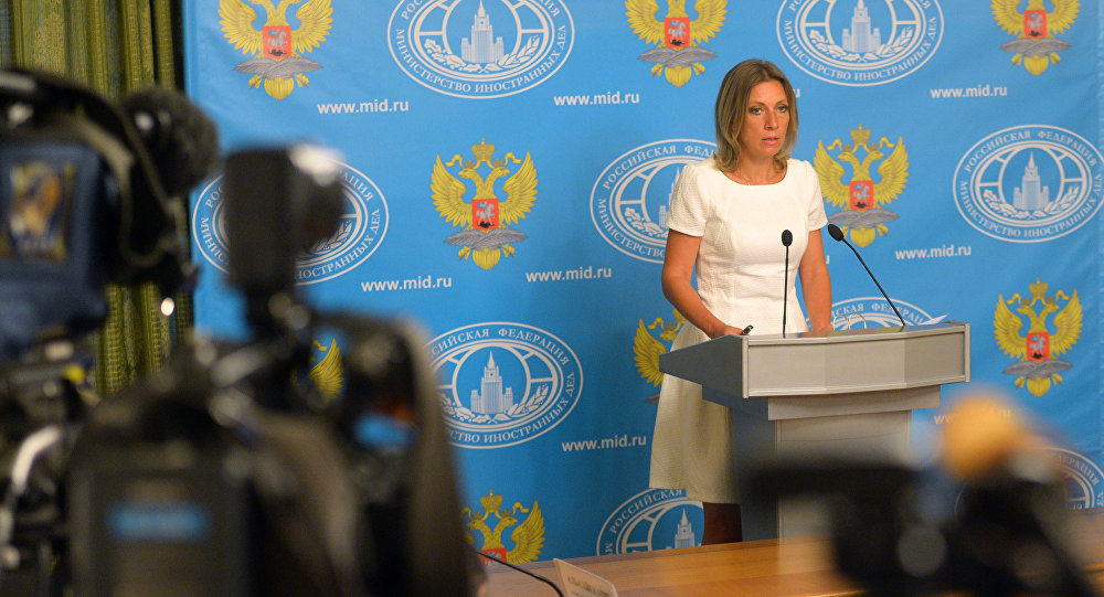 maria zakharova,sprecherin außenamt russland