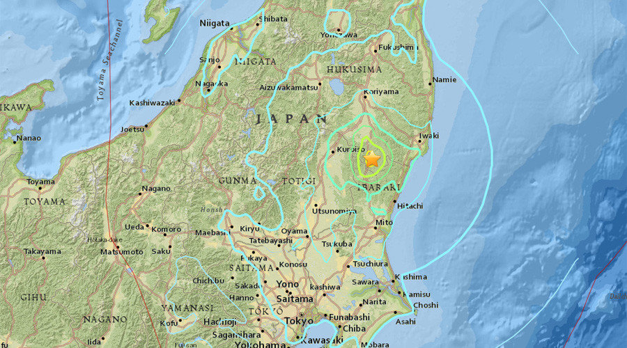 Click to enlarge Ibaraki earthquake