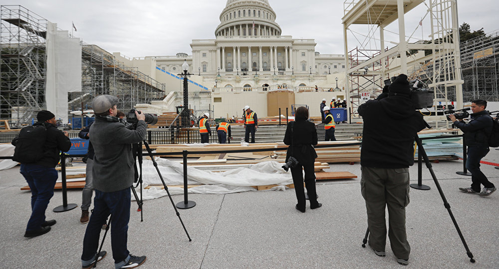 Trump inaguration construction