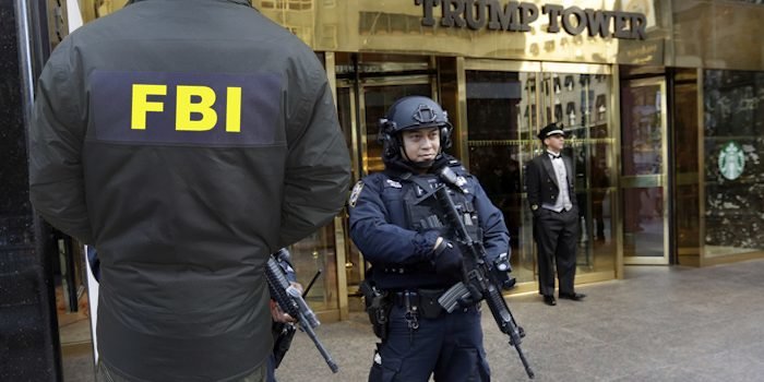 FBI agents guarding Trump Tower