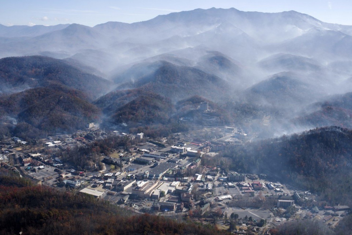 Click to enlarge Gatlinburg wildfire