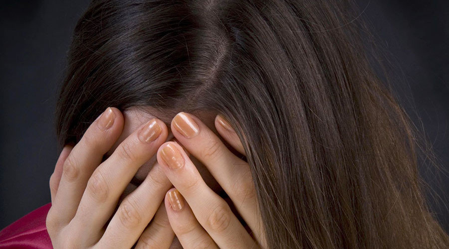 Click to enlarge women hands on face