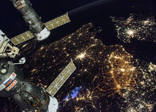 Click to enlarge Aboard ISS