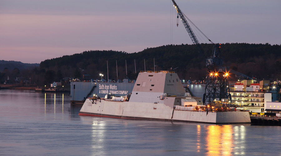 DDG 1000, the first of the U.S. Navy's Zumwalt Class of multi-mission guided missile destroyers