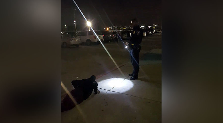 Arlington cop Eric Ball pushups teen weed