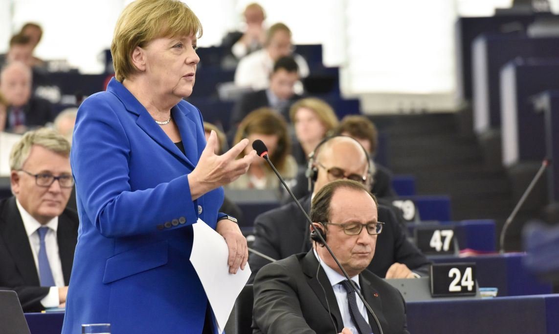 Merkel and Hollande