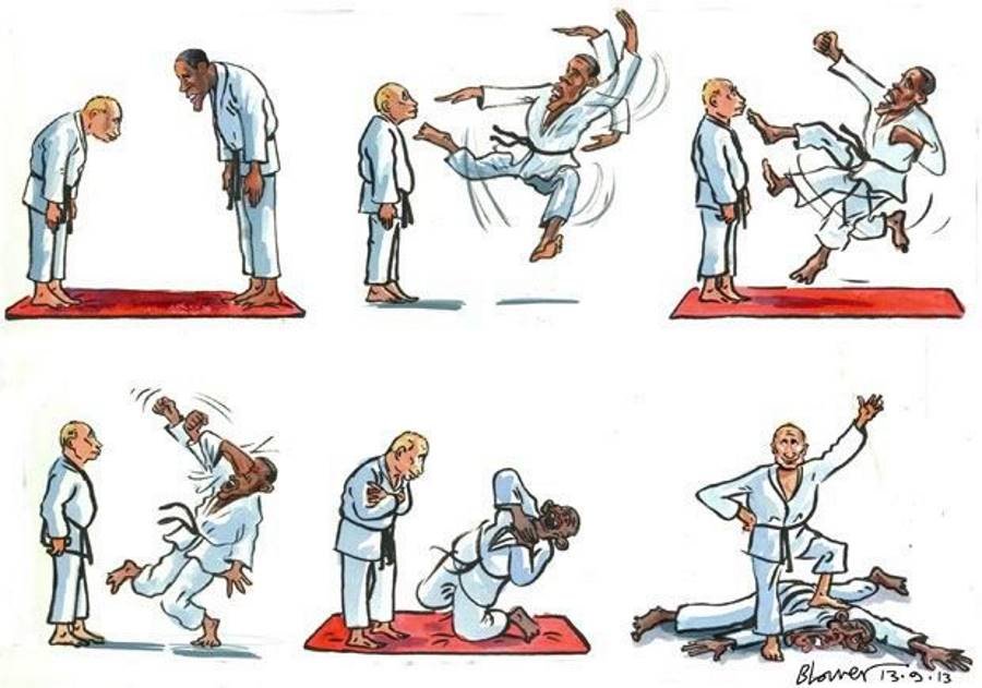 Click to enlarge Putin Judo Obama