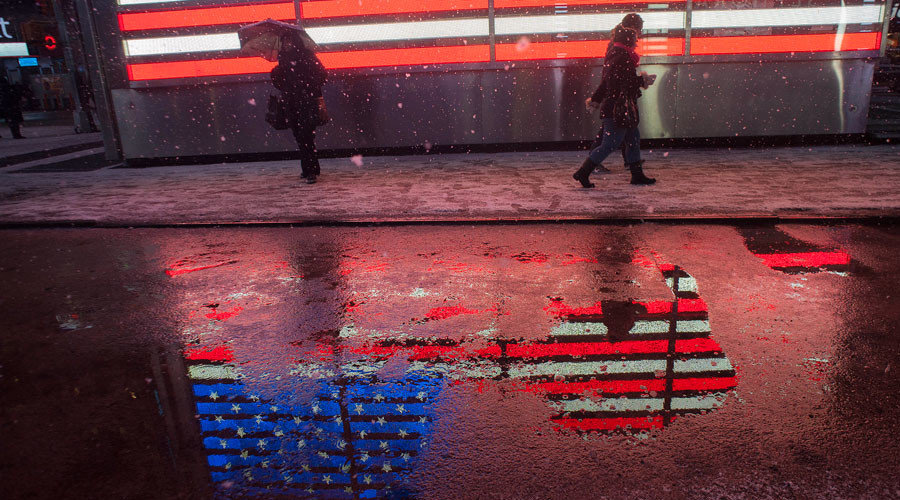 neon american flag
