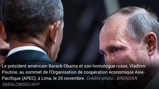 Vladimir Putin and Barack Obama
