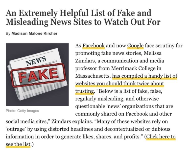 Click to enlarge fake news