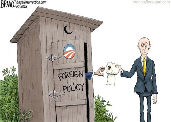 Click to enlarge Putin and Obama political cartoon