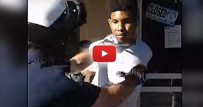 Cops body cam catches him brutally attack & taser man walking his bike 