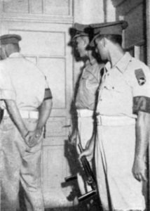 Click to enlarge 1952: The IDF militarily commandeers the UN office dedicated to peace-keeping along the Armistice Line in order to block the exposing of its violations. (See Suárez, State of Terror, 301-303.)