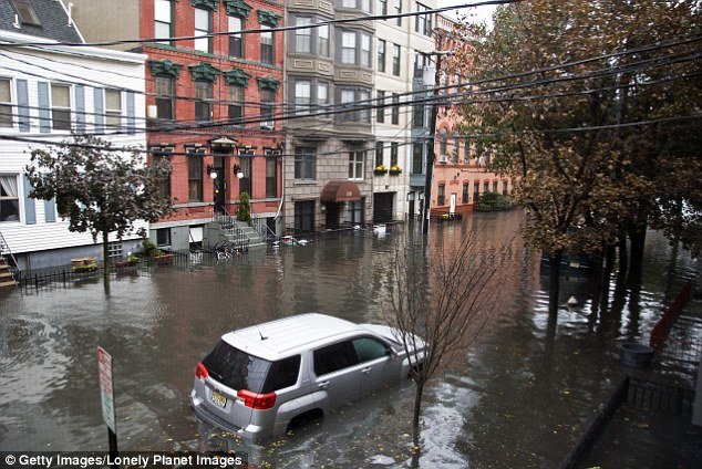 groundwater saturation northern US, flooding hurricane sandy