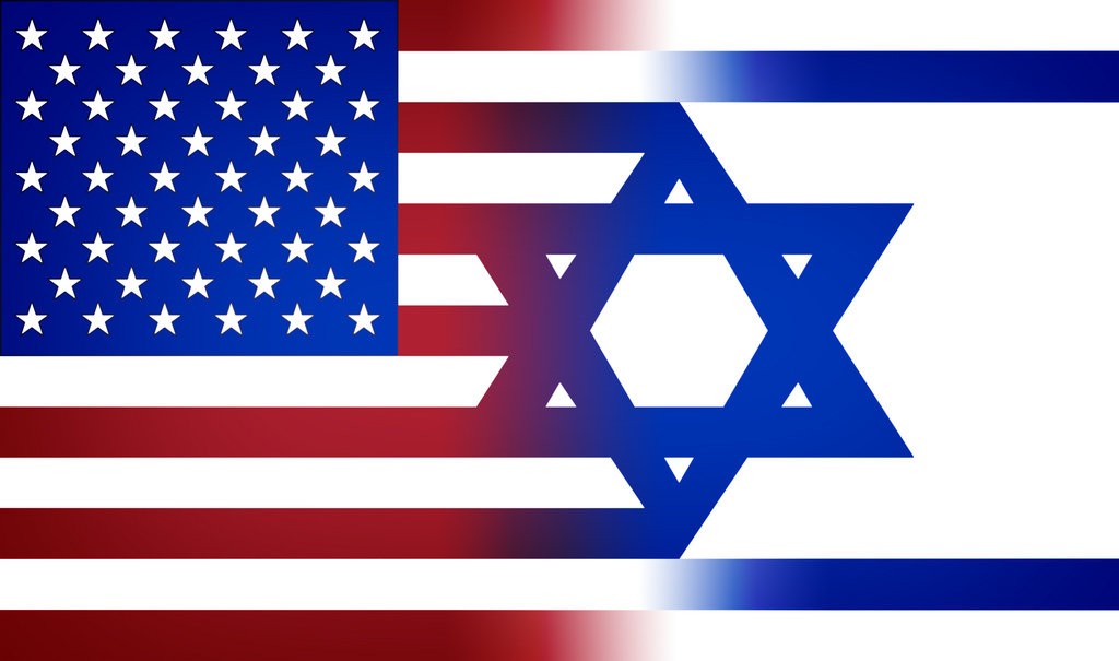 US Israel flag