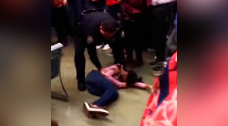 cop slams student North carolina