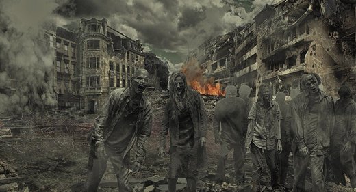 Zombie apocolypse gives humans just 100 days to live UK Study