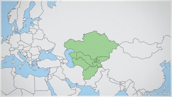 central asia map