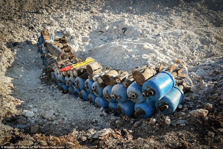 Click to enlarge explosives found aleppo