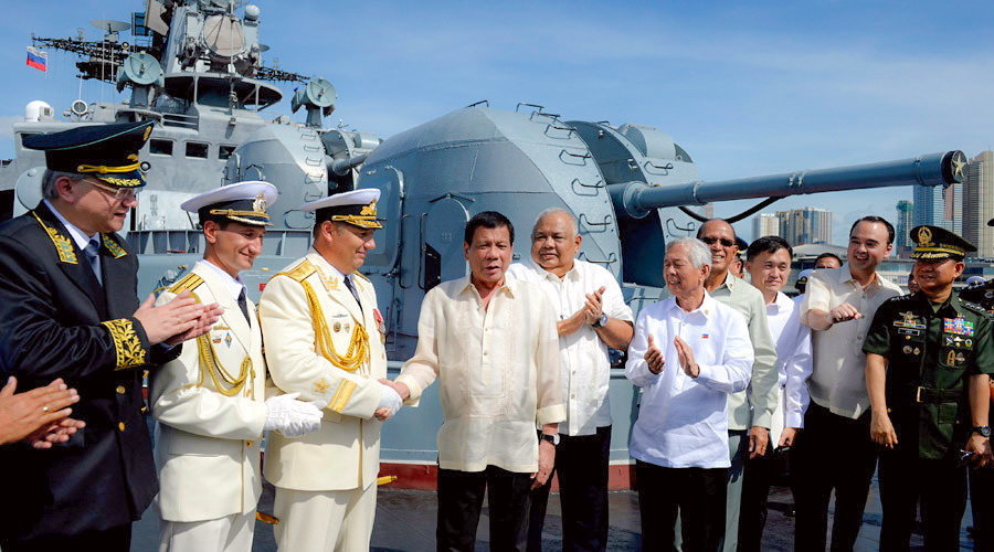 Click to enlarge Duterte, Rear Admiral Eduard Mikhailov