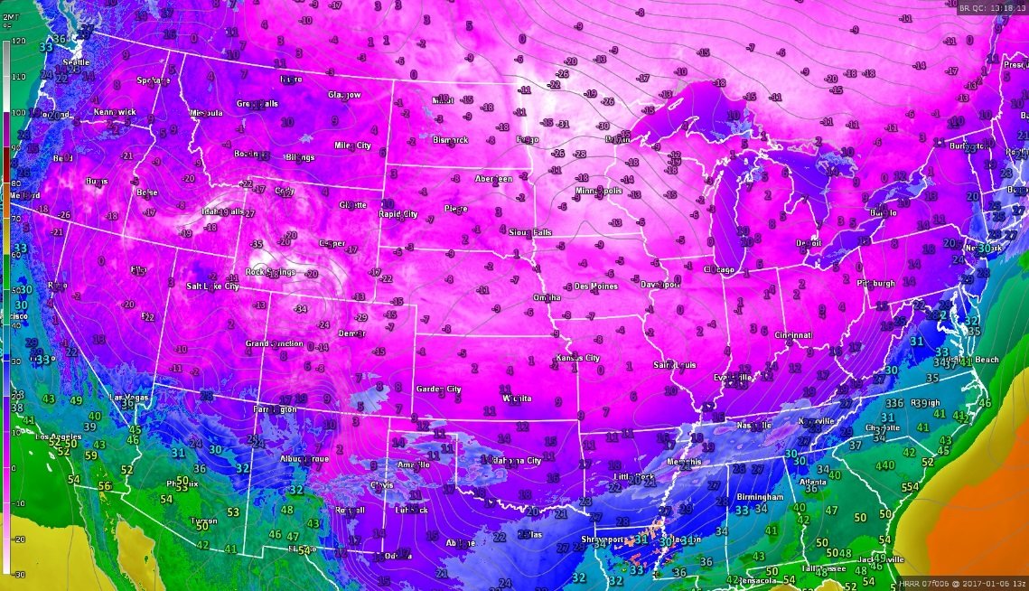 USA Temperatures