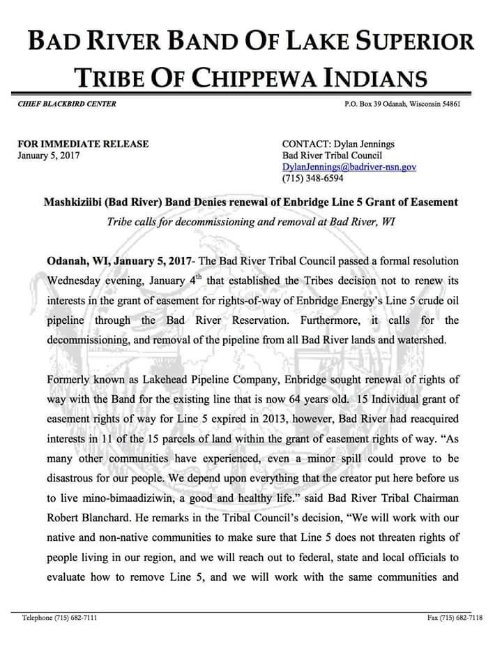 Click to enlarge Bad River Band of Lake Superior Tribe of Chippewa
