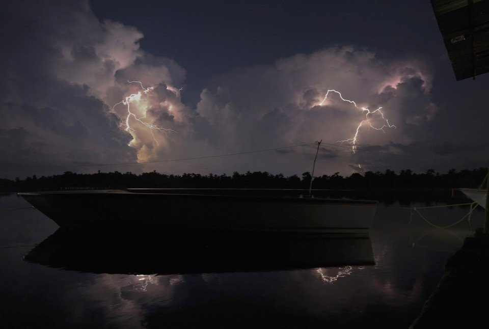 lightning strikes