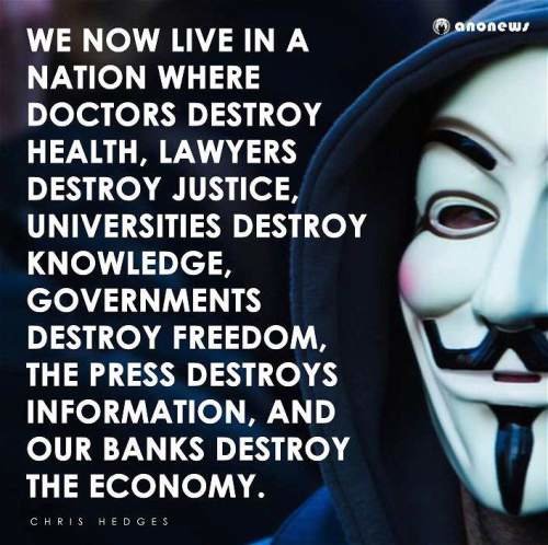 Chris hedges quote Anonymous