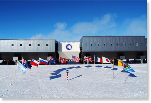 Click to enlarge The Amundsen–Scott South Pole Station