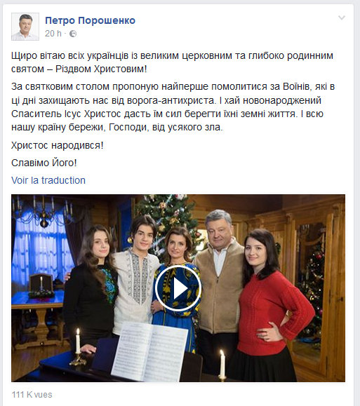 Click to enlarge Poroshenko Ukraine Facebook