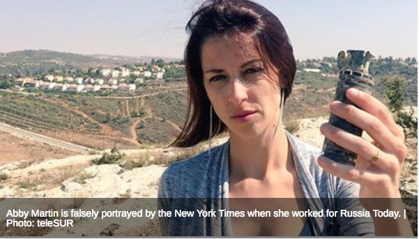 Abby Martin falsely portrayed by the NYT