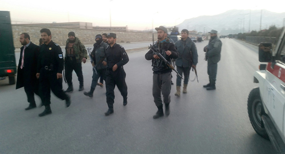 Click to enlarge Afghan policemen Kabul