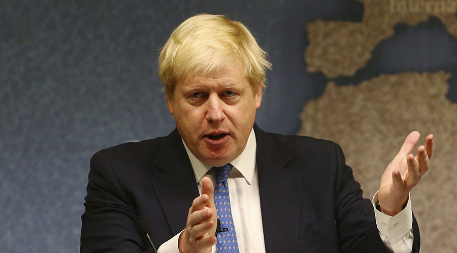 Britain's Foreign Secretary Boris Johnson
