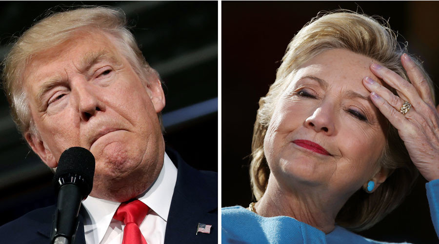 Click to enlarge U.S. President-elect Donald Trump and U.S. presidential candidate Hillary Clinton