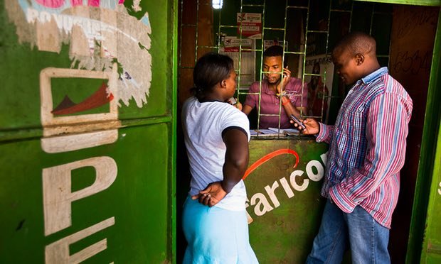 Click to enlarge M-Pesa banking service in Kenya