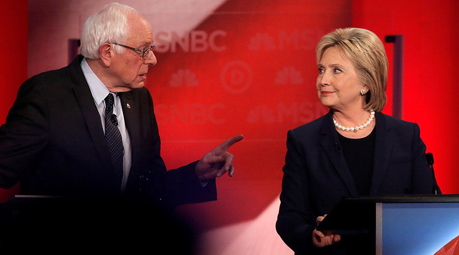 Click to enlarge Sanders & Clinton