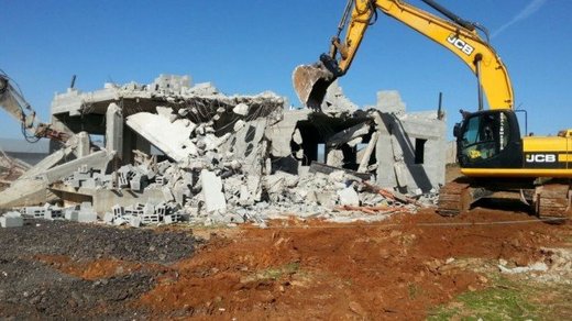 Click to enlarge home demolistion Palestine