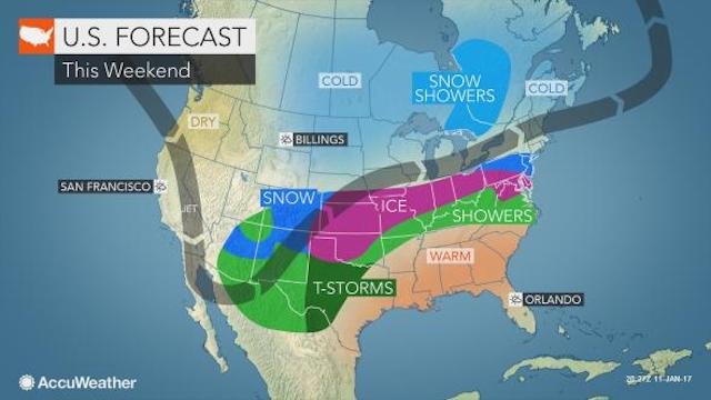 Click to enlarge US forecast map