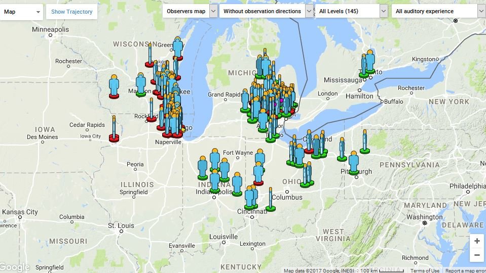 Click to enlarge meteor fireball over US Midwest