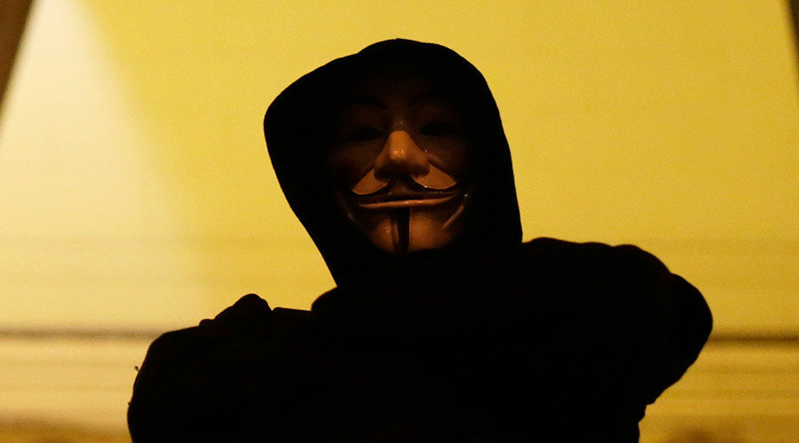 Click to enlarge Anonymous hacker member